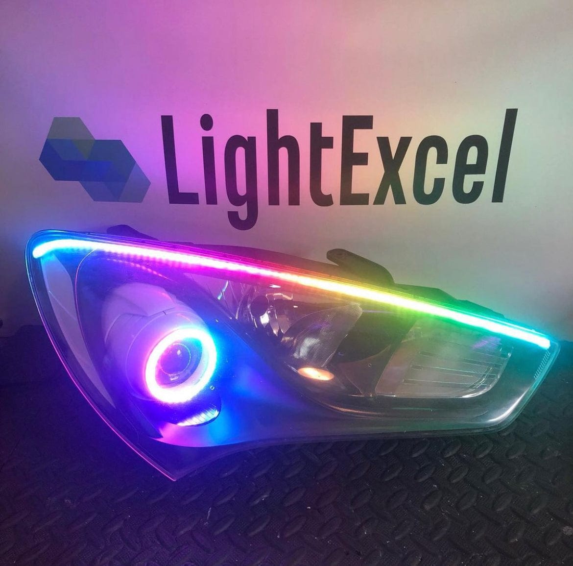 LightExcel Genesis Coupe Head Lights Custom OEM Headlights BK2 (2013-2016)