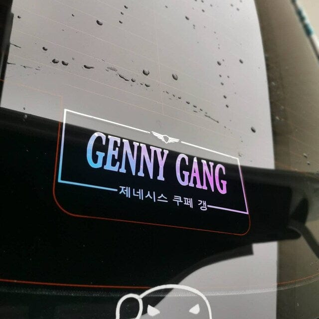 LightExcel Genesis Coupe Sticker Genny Gang Vinyl Sticker