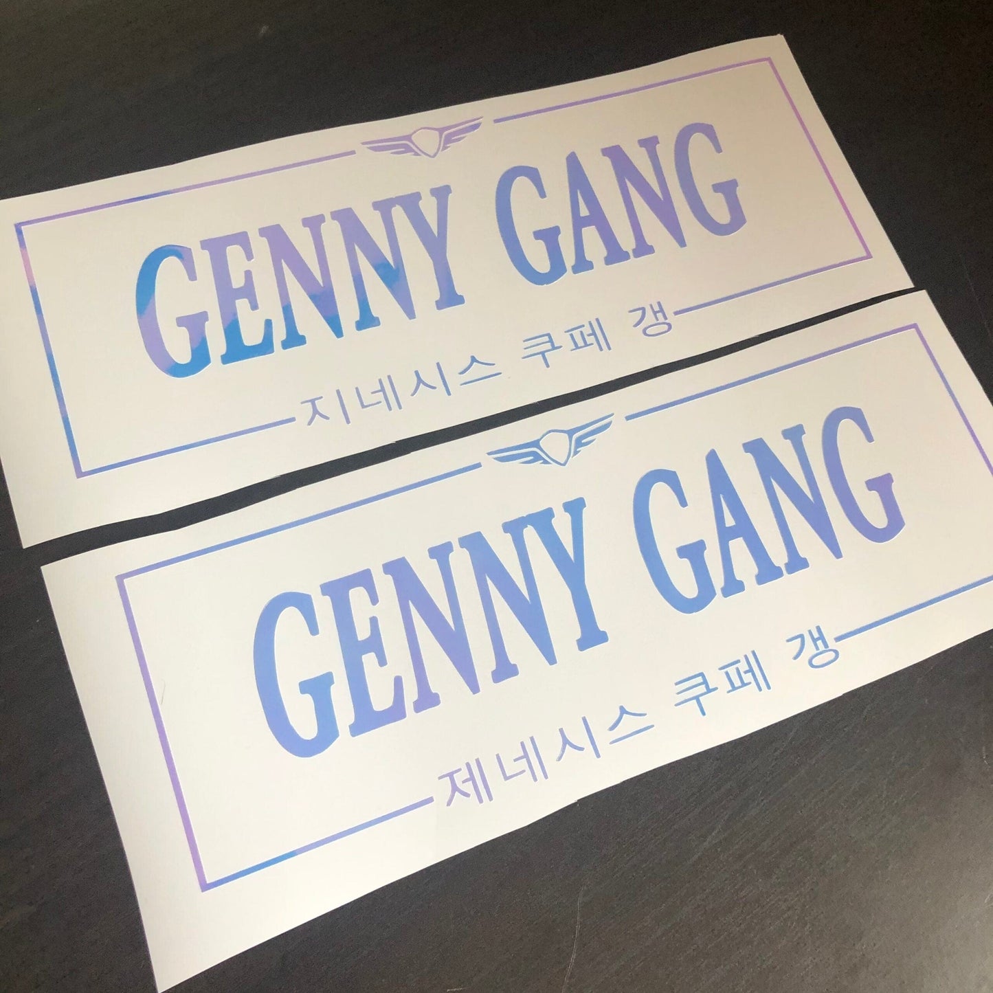 LightExcel Genesis Coupe Sticker Genny Gang Vinyl Sticker